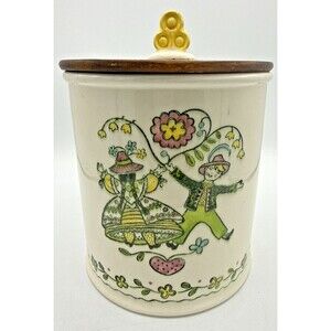 Vintage Metlock Poppytrail Happy Time - XL Canister, 7 5/8" Replacement Green